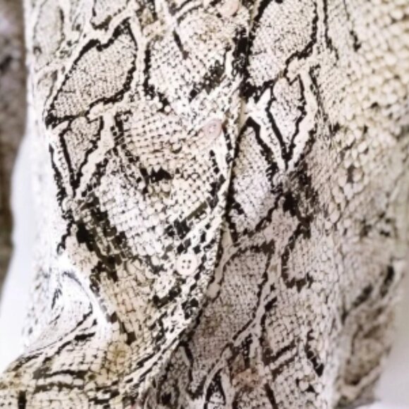 Equipment Snakeskin Print Silk Button Down Blouse - Picture 4 of 5